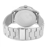 Guess Delancey Black Dial Silver Mesh Bracelet Watch for Men - W0871G1