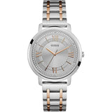 Guess Montauk Silver Dial Two Tone Steel Strap Watch For Women - W0933L6