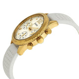 Guess Marina Multifunction White Dial White Rubber Strap Watch for Women - W1025L5