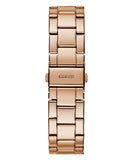 Guess G Twist Diamonds Rose Gold Dial Rose Gold Steel Strap Watch For Women - W1201L3