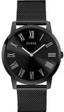 Guess Richmond Black Dial Black Mesh Bracelet Watch for Men - W1263G3