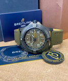 Breitling Avenger Automatic GMT 45 Night Mission Green Dial Green Nylon Strap Watch for Men - V323952A1L1X1