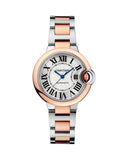 Cartier Ballon Bleu De Cartier Silver Dial Two Tone Steel Strap Watch for Men - W2BB0034