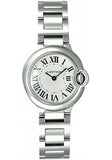 Cartier Ballon Bleu De Cartier White Dial Silver Steel Strap Watch for Women - W69010Z4