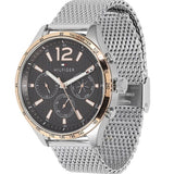 Tommy Hilfiger Gavin Chronograph Quartz Grey Dial Silver Mesh Bracelet Watch for Men - 1791466