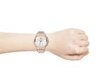 Tommy Hilfiger Ari Diamonds Silver Dial Rose Gold Steel Strap Watch for Women - 1781978