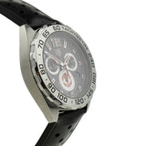 Tag Heuer Formula 1 Manchester United Special Edition Gray Dial Black Silicone Strap Watch untuk Pria - CAZ101M.FT8024