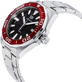 Jam Tangan Pria Tag Heuer Aquaracer Dial Hitam dengan Tali Baja Perak - WAY101B.BA0746