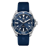 Tag Heuer Aquaracer Quartz Blue Dial Blue Rubber Strap Watch for Men - WAY101C.FT6153