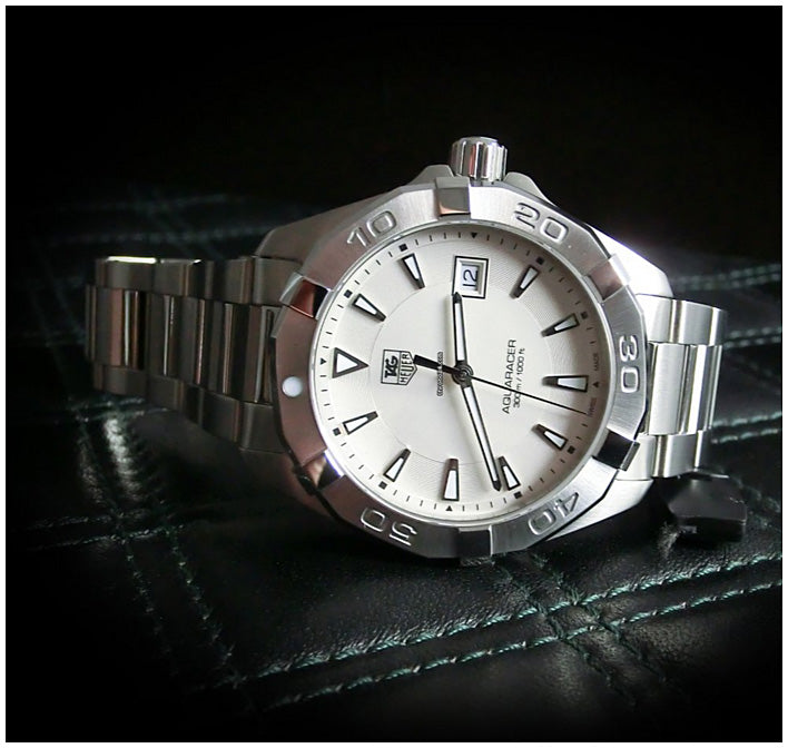 Tag Heuer Aquaracer White Dial Watch for Men