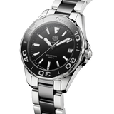 Jam Tangan Pria Tag Heuer Aquaracer Quartz Black Dial Two Tone Steel Strap - WAY131A.BA0913