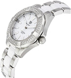 Tag Heuer Aquaracer Diamonds White Dial Two Tone Steel Strap Watch for Women - WAY131F.BA0914