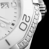Jam Tangan Wanita Tag Heuer Aquaracer Diamonds White Dial Two Tone Steel Strap - WAY131H.BA0914