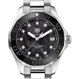 Jam Tangan Tag Heuer Aquaracer Quartz Dial Hitam dengan Tali Baja Perak untuk Wanita - WAY131M.BA0748