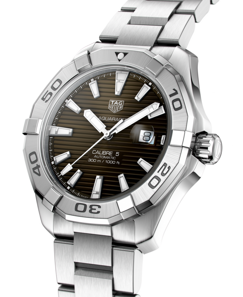 Tag Heuer Aquaracer Brown Sunray Dial Watch for Men