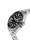 Tag Heuer Aquaracer Black Dial Silver Steel Strap Strap Watch for Men - WAY201A.BA0927