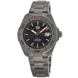 Tag Heuer Aquaracer Bamford Automatic Black Dial Grey Steel Strap Watch for Men - WAY208F.BF0638