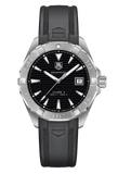 Tag Heuer Aquaracer Caliber 5 Automatic Black Dial Black Rubber Strap Watch for Men - WAY2113.FT8021