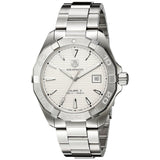 Jam Tangan Pria Tag Heuer Aquaracer Automatic White Dial Silver Steel Strap - WAY2111.BA0928