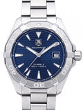 Jam Tangan Pria Tag Heuer Aquaracer Automatic Blue Dial Silver Steel Strap - WAY2112.BA0928