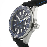 Tag Heuer Aquaracer Calibre 5 Jam Tangan Tali Nilon Hitam Dial Hitam Otomatis untuk Pria - WAY211B.FC6363