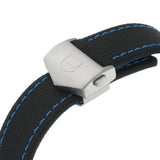 Tag Heuer Aquaracer Calibre 5 Jam Tangan Tali Nilon Hitam Dial Hitam Otomatis untuk Pria - WAY211B.FC6363