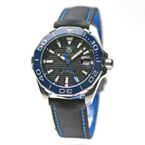 Tag Heuer Aquaracer Calibre 5 Jam Tangan Tali Nilon Hitam Dial Hitam Otomatis untuk Pria - WAY211B.FC6363