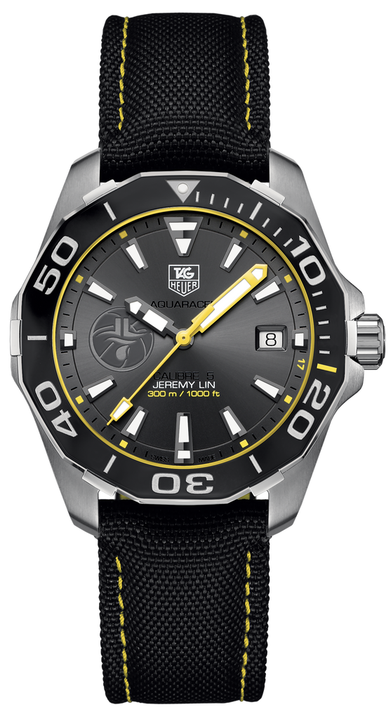 Tag Heuer Aquaracer Jeremy Lin Special Edition Grey Dial Black