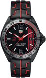 Tag Heuer Formula 1 Senna Special Edition Black Dial Two Tone Rubber Strap Watch for Men - WAZ1014.FT8027