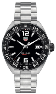 Tag Heuer Formula 1 Quartz Black Dial Silver Steel Strap Watch for Men - WAZ1110.BA0875