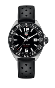 Tag Heuer Formula 1 Quartz Black Dial Black Rubber Strap Watch for Men - WAZ1110.FT8023