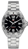 Tag Heuer Formula 1 Black Dial Silver Steel Strap Watch for Men - WAZ1112.BA0875
