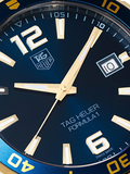 泰格豪雅 Formula 1 模拟蓝色表盘双色钢表带男士手表 - WAZ1120.BB0879