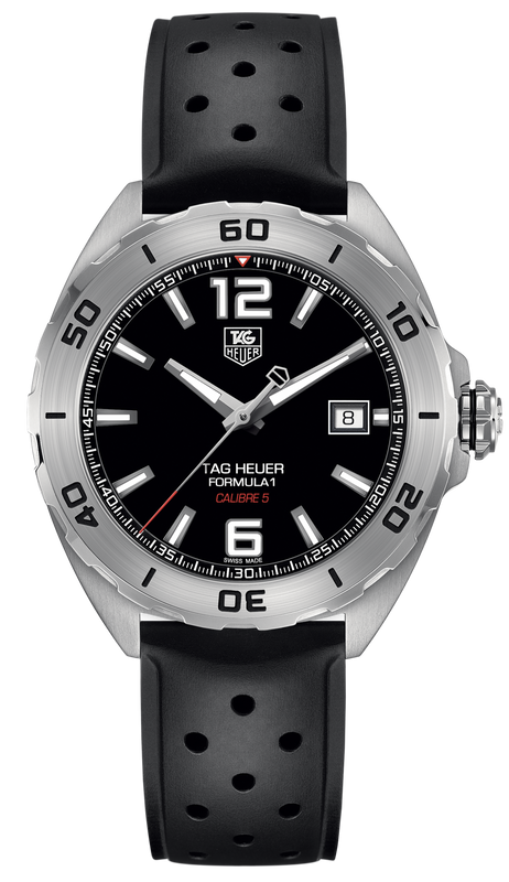 Jam Tangan Tag Heuer Formula 1 Automatic Black Dial Black Rubber Strap untuk Pria - WAZ2113.FT8023