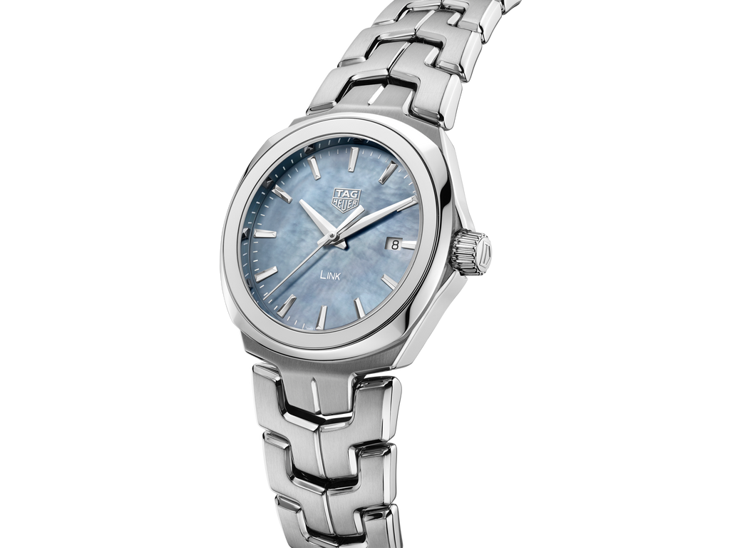 Tag Heuer Link Quartz Mother of Pearl Dial Silver Steel Strap Watch for Women