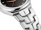 Tag Heuer Link Quartz Black Dial Silver Steel Strap Watch for Women - WBC131F.BA0649