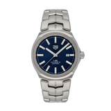 Tag Heuer Link Automatic Blue Dial Silver Steel Strap Watch for Men - WBC2112.BA0603