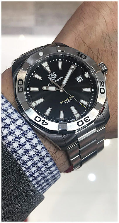 Tag Heuer Aquaracer Black Dial Watch for Men