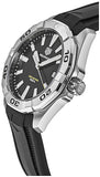 Tag Heuer Aquaracer Quartz Black Dial Black Rubber Strap Watch for Men -  WBD1110.FT8021