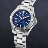 Tag Heuer Aquaracer Quartz Blue Dial Silver Steel Strap Watch for Women - WBD1312.BA0740