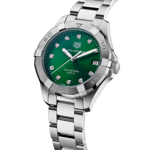 Tag Heuer Aquaracer Emerald Green Dial Watch for Women