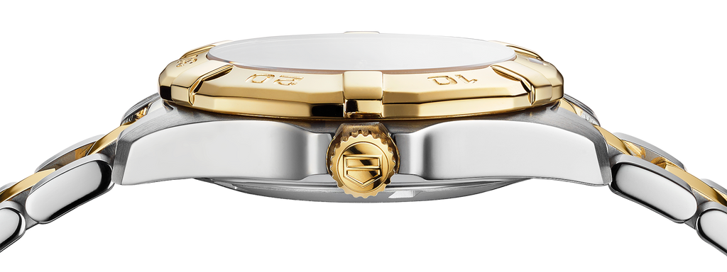 Tag Heuer Aquaracer White Mother of Pearl Dial Two Tone  display picture 1