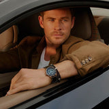 Jam Tangan Pria Tag Heuer Autavia Calibre 5 Automatic Olive Green Dial Green Leather Strap - WBE5190.FC8268