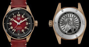 Tag Heuer Autavia Calibre 5 Chinese New Year Maroon Dial Maroon Leather Strap Watch for Men - WBE5193.FC8300