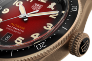 Tag Heuer Autavia Calibre 5 Chinese New Year Maroon Dial Maroon Leather Strap Watch for Men - WBE5193.FC8300