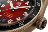 Tag Heuer Autavia Calibre 5 Chinese New Year Maroon panggil Maroon Leather Strap Watch untuk Pria - WBE5193.FC8300