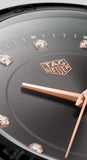 Jam Tangan Tag Heuer Formula 1 Quartz Diamonds Black Dial Black Leather Strap untuk Wanita - WBJ1317.FC8230