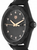 Jam Tangan Tag Heuer Formula 1 Quartz Diamonds Black Dial Black Leather Strap untuk Wanita - WBJ1317.FC8230