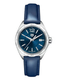 Tag Heuer Formula 1 Quartz Blue Dial Blue Leather Strap Watch for Women - WBJ1412.FC8233