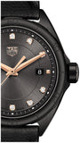 Tag Heuer Formula 1 Diamonds Black Dial Black Leather Strap Watch for Women - WBJ1417.FC8234